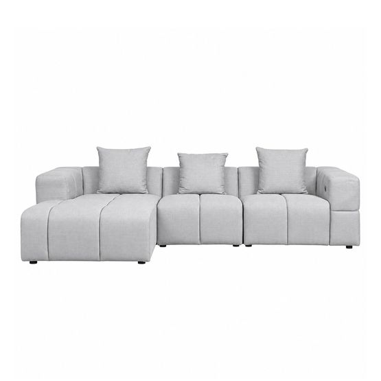 SOFA MODULAR RECLINABLE IZQUIERDO SERATTA GRIS -1-